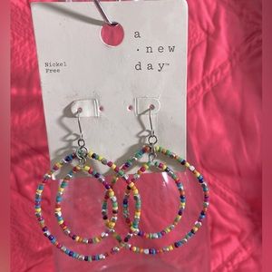NWT A NEW DAY MULTI COLORD EARRINGS